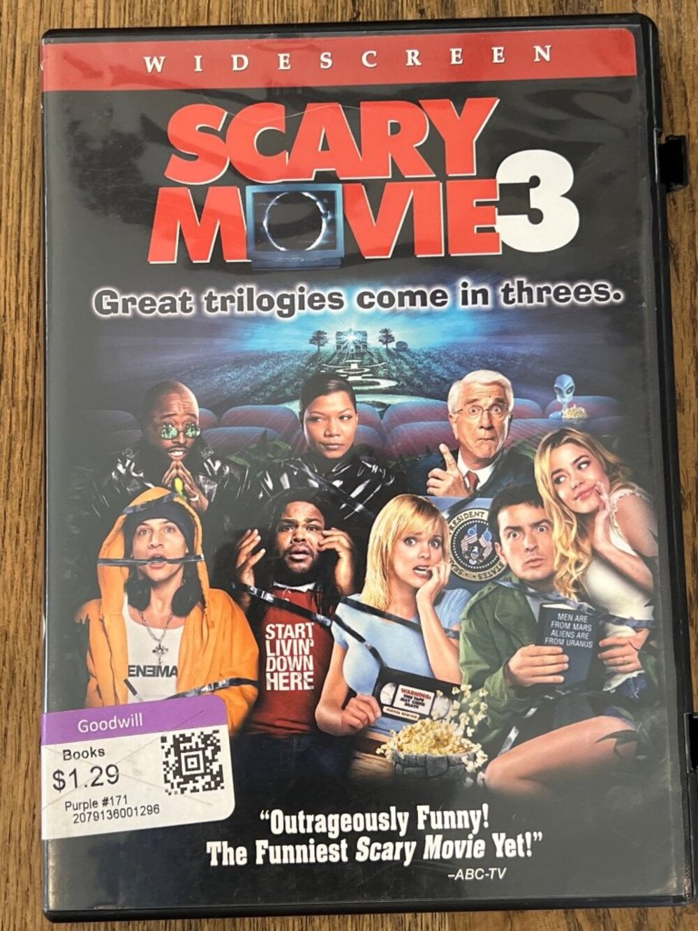 Scary Movie 3 2003 Movie DVD Widescreen Comedy Anna Faris Queen Latifah Pre-Owne